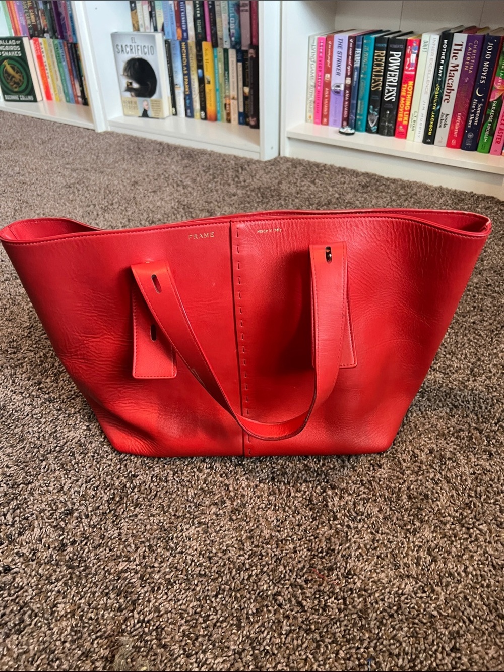 Leather tote bag, FRAME Les Second